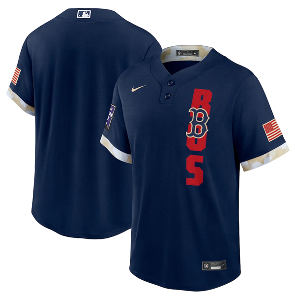 Men's Boston Red Sox Blank 2021 Navy All-Star Cool Base Stitched MLB Jersey Men's Boston Red Sox Blank 2021 Navy All-Star Cool Base Stitched MLB Jersey